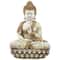 Meditating Mosaic Buddha Outdoor Ceramic Garden Statue - 19.5"